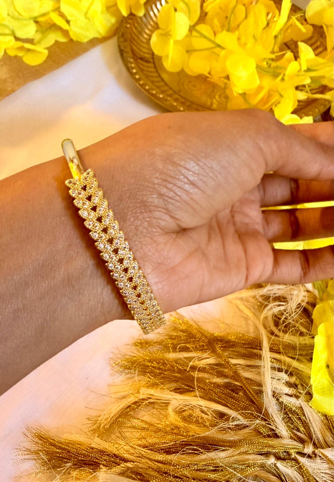 Avira Shine Statement Bangle - Astra by Ash