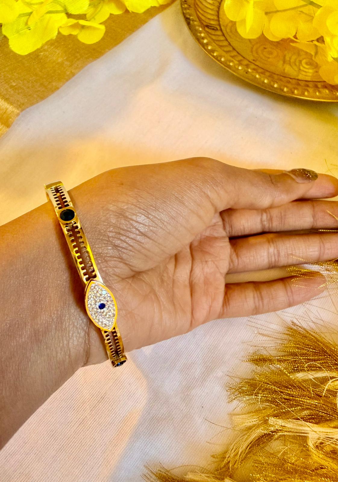 Seren Blue Eye Elegance Bangle - Astra by Ash