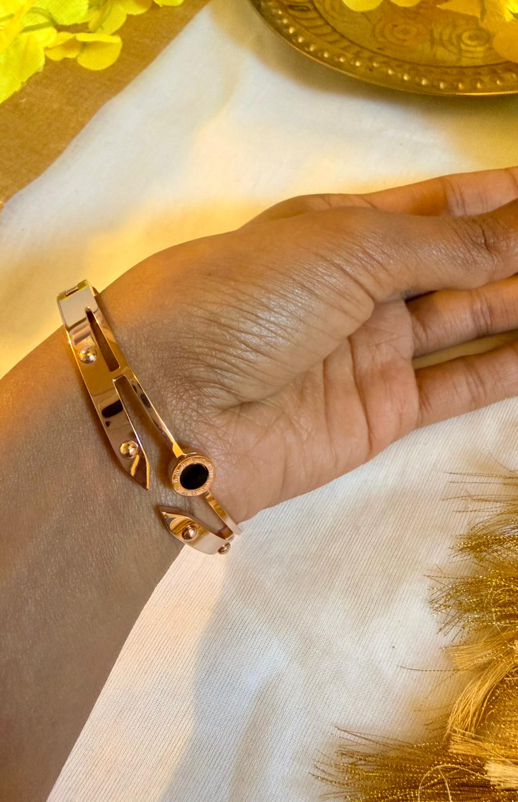 Aurelia Black Dial Bangle - Astra by Ash