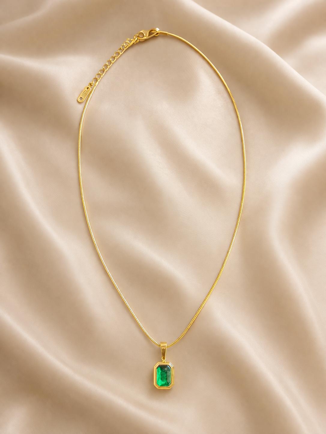 Zerina Green Luxe Necklace - Astra by Ash