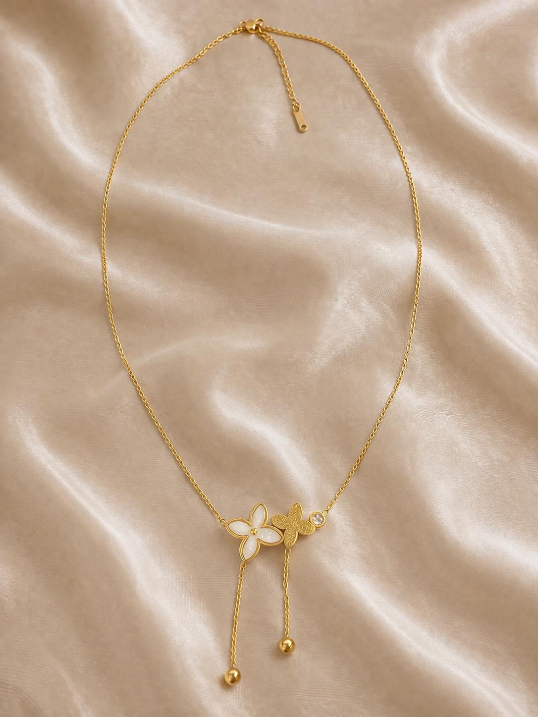 Floraye Drop Necklace - Astra by Ash