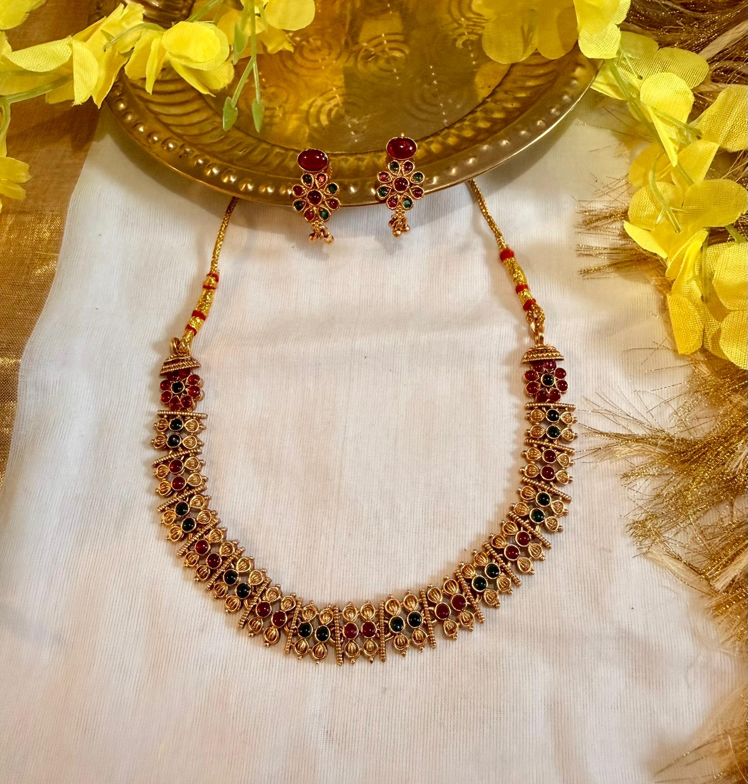 Saanvika Temple Set – Astra by Ash