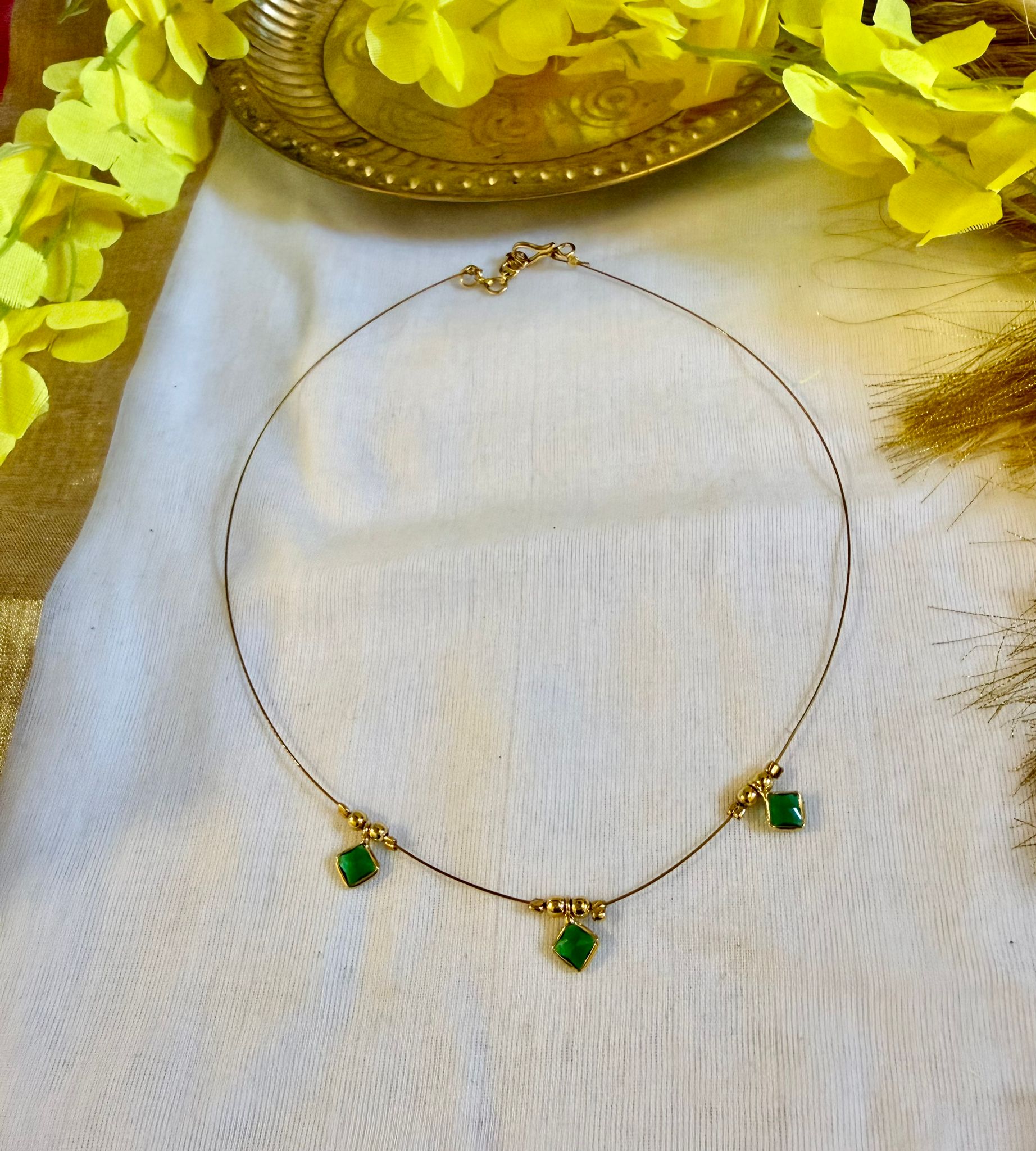 Sharika Green Drop Necklace- Astra by Ash