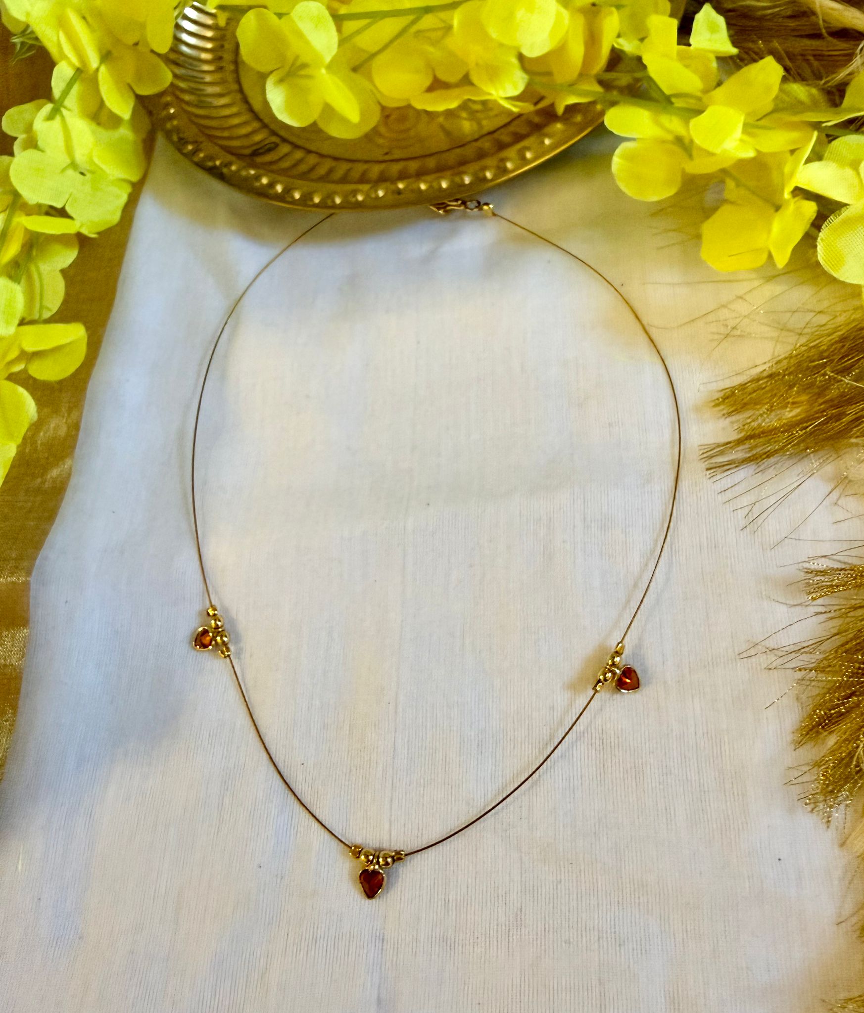 Rukmini Orange Drop Chain- Astra by Ash