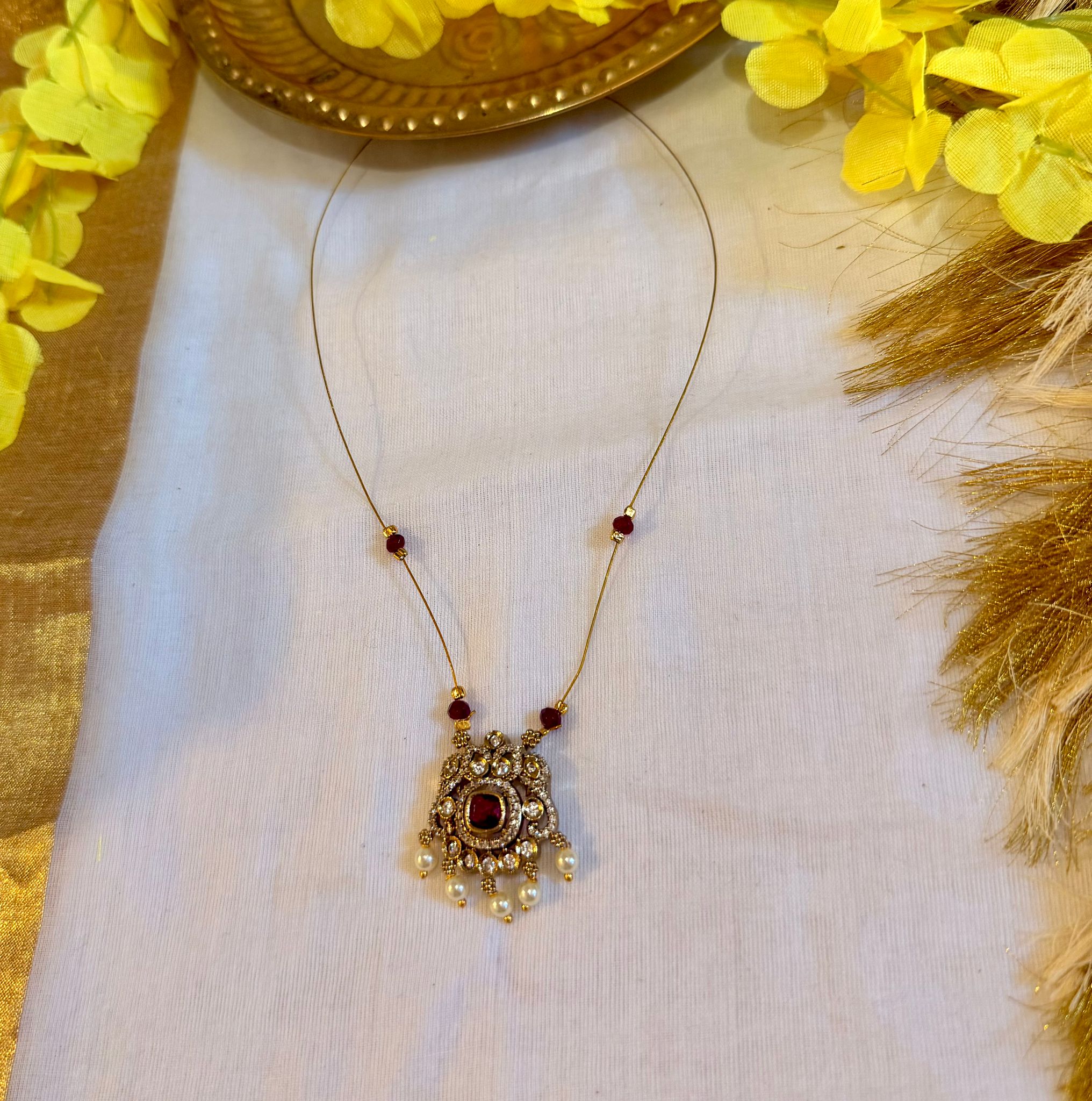 Padma Wine Pink Pearl Chain– Astra by Ash