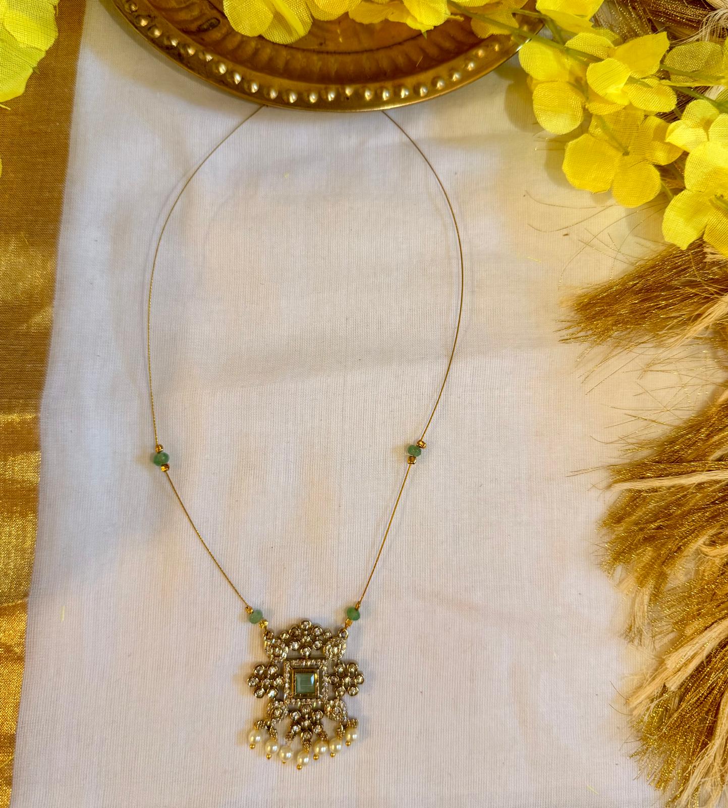 Ambika Green Pearl Chain – Astra by Ash