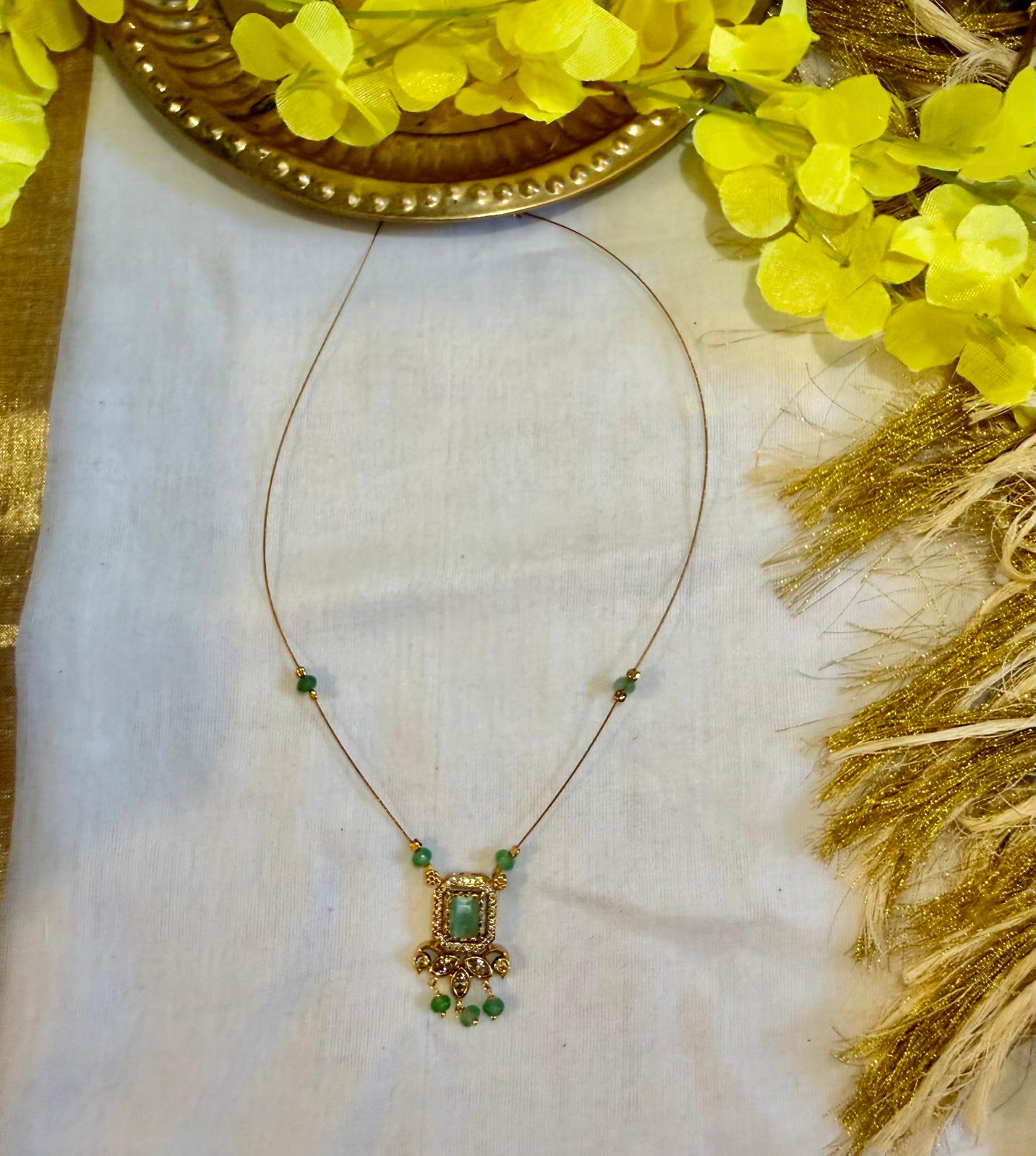 Sharika Green Pendant Chain– Astra by Ash