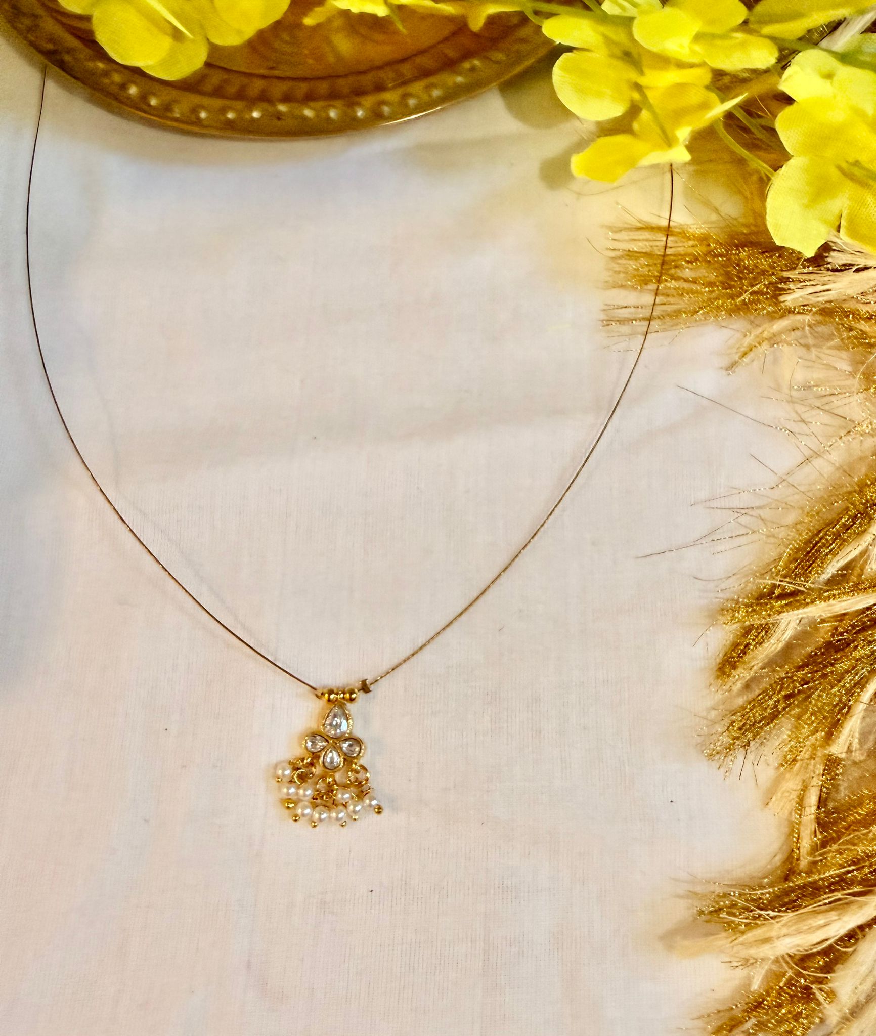 Tulasi white Drop Chain– Astra by Ash