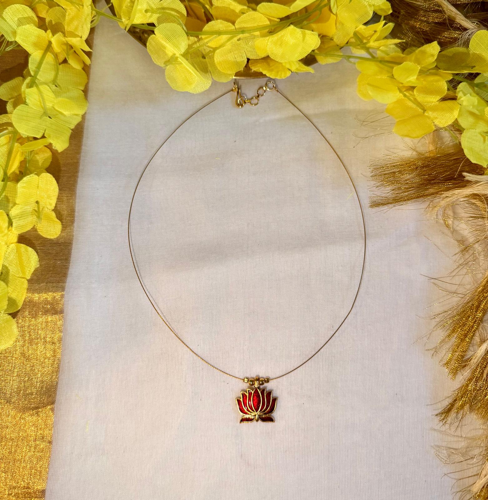 Lotus Charm Necklace – Astra by Ash