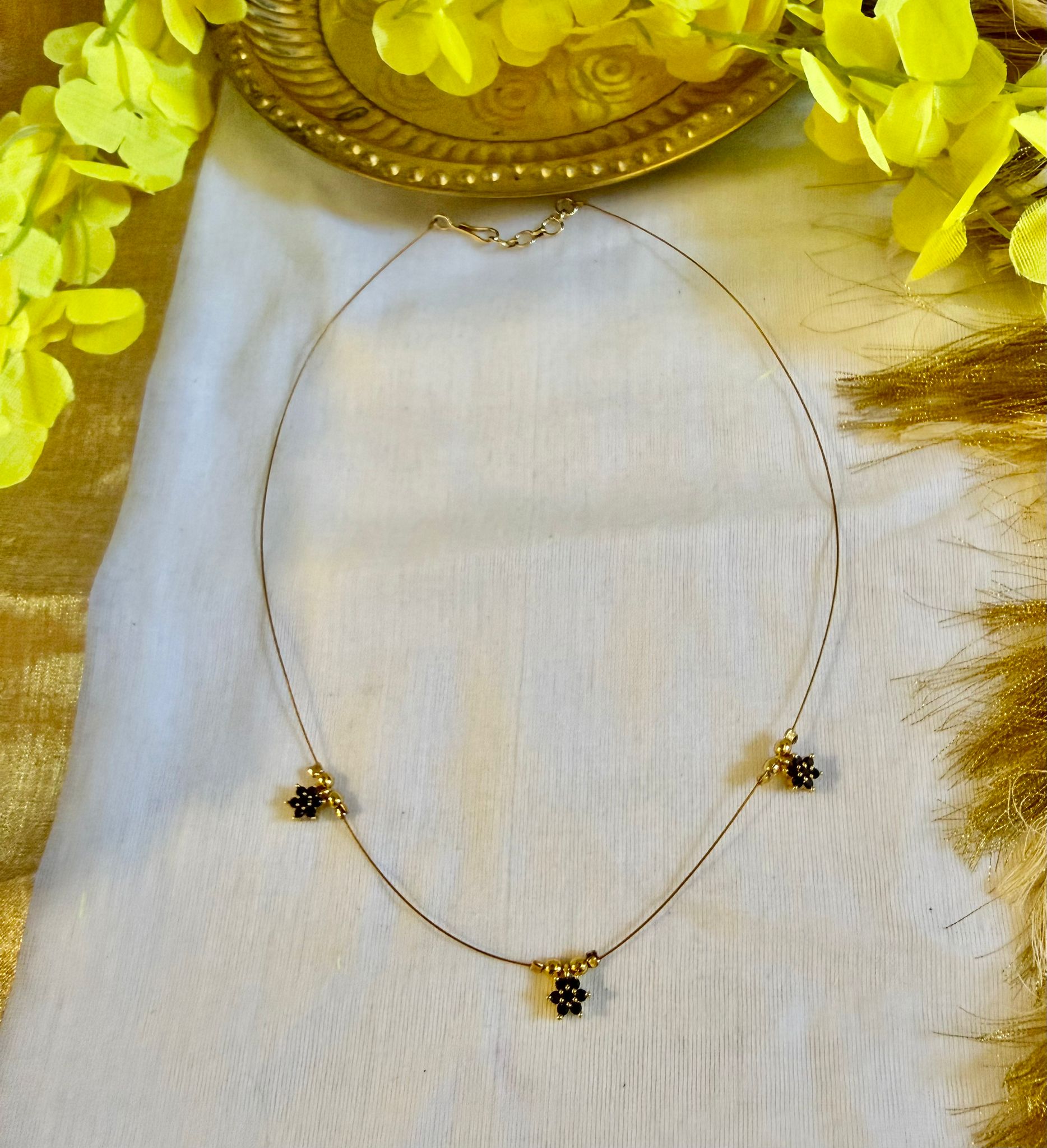 Shyama Floral Drop Chain - Astra by Ash