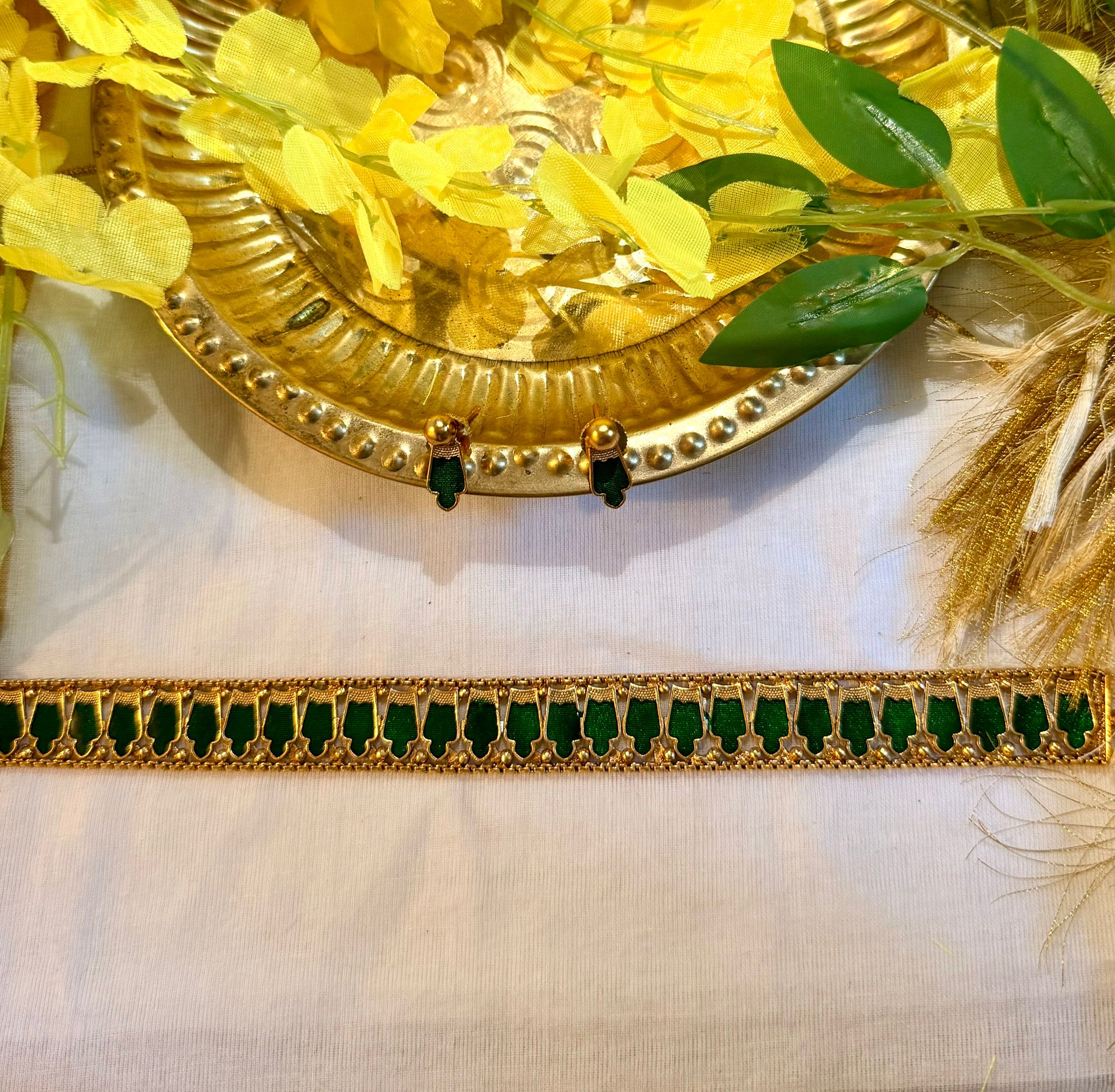 Lakshmi Green Temple Choker- Astra by Ash