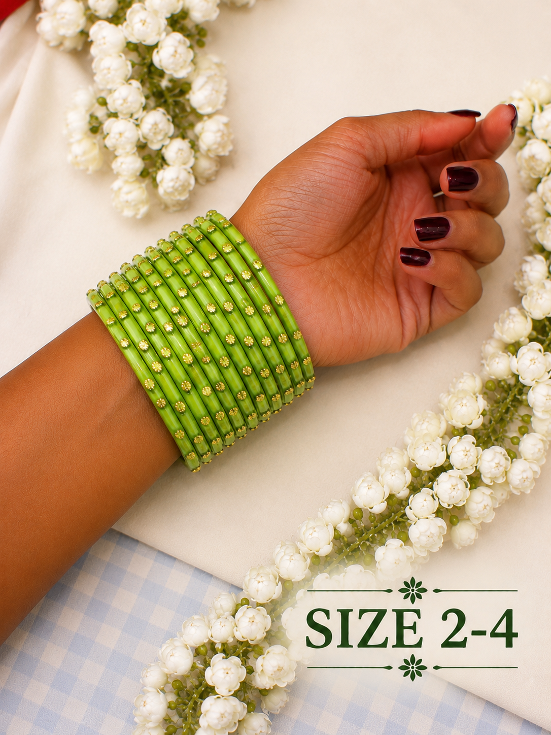 Spring Meadow Glass Bangle - Astra by Ash 