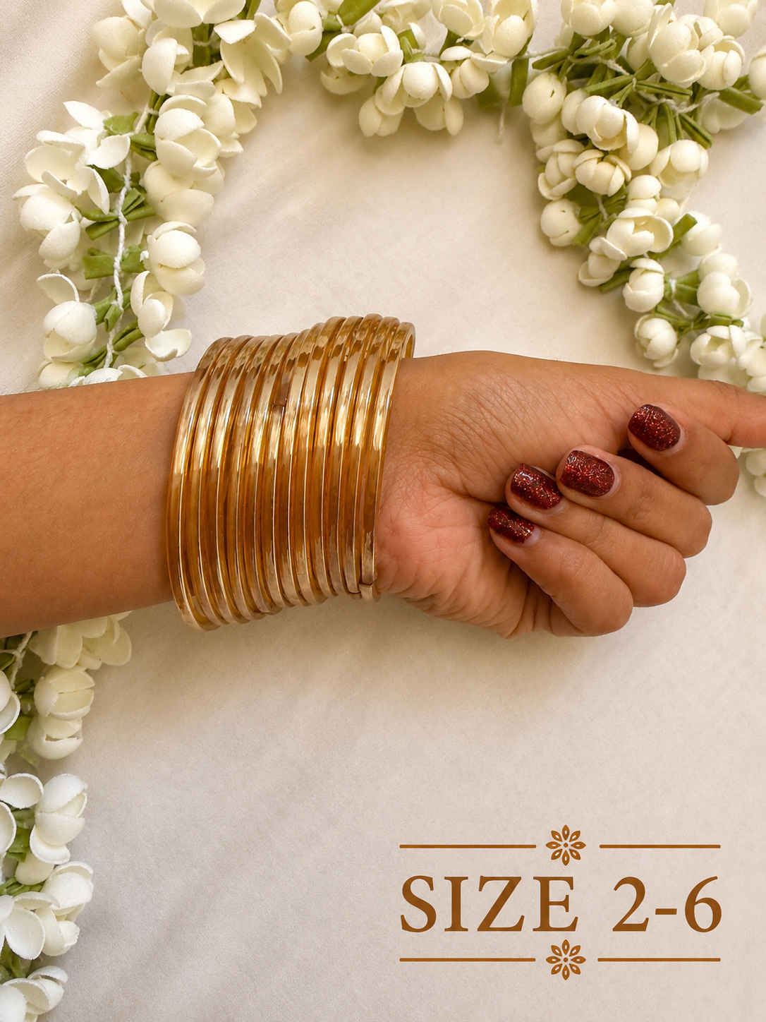 Golden Glow Glass Bangles - Astra by Ash