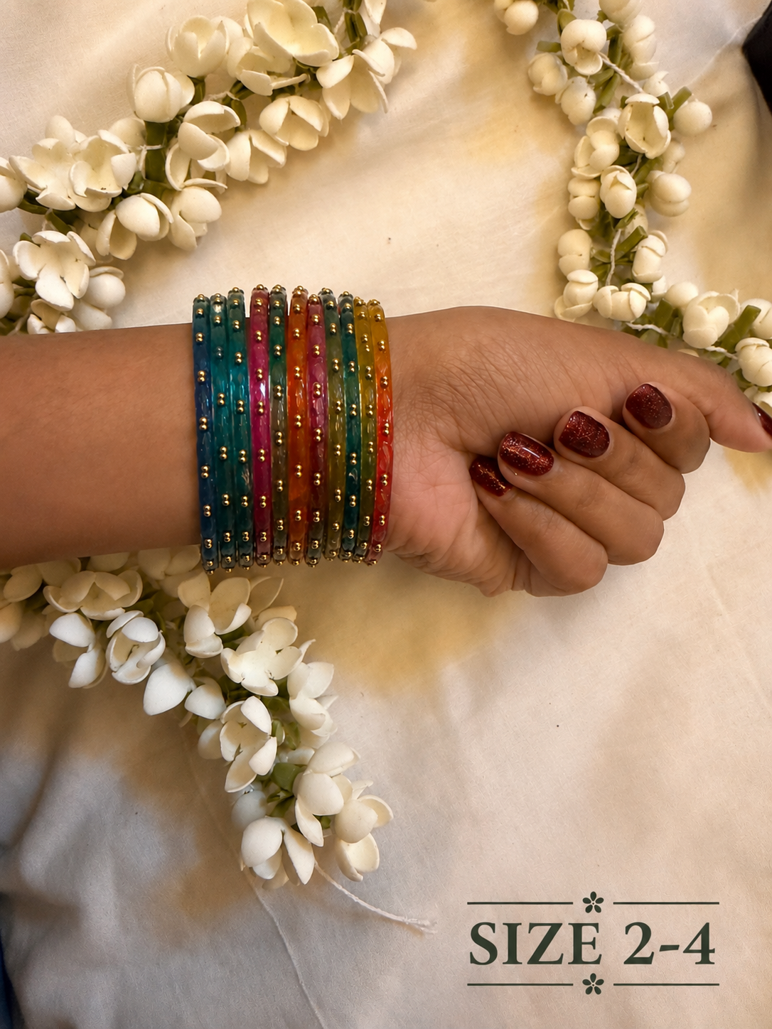 Rainbow Royale Glass Bangles - Astra by Ash 