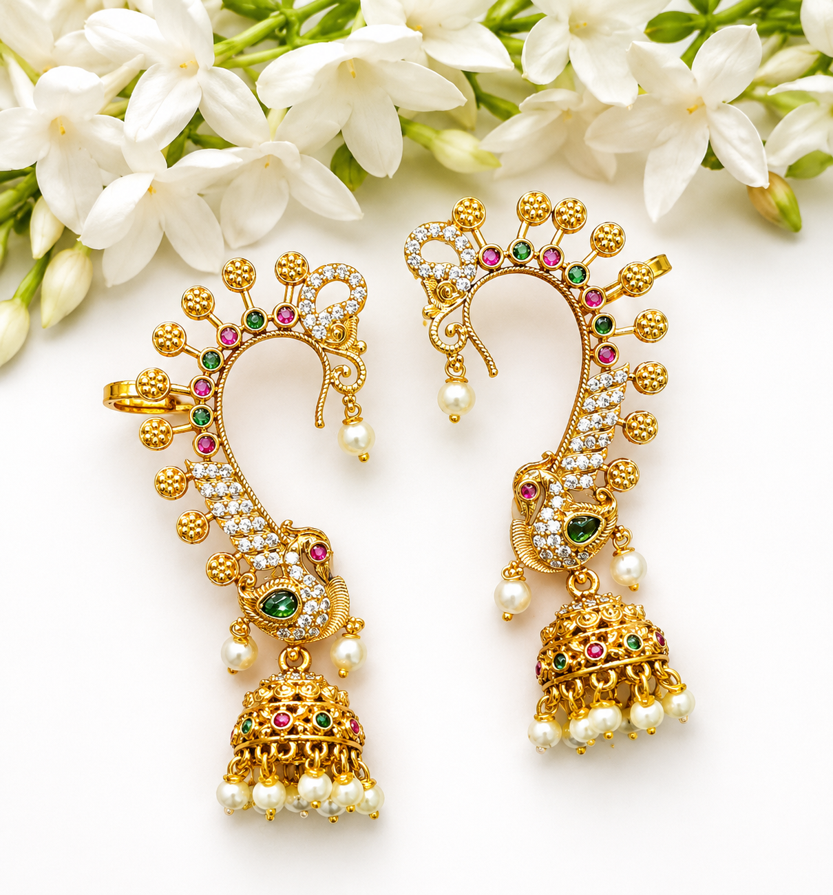 Varnika Ear Cuff Jhumkas - Astra by Ash