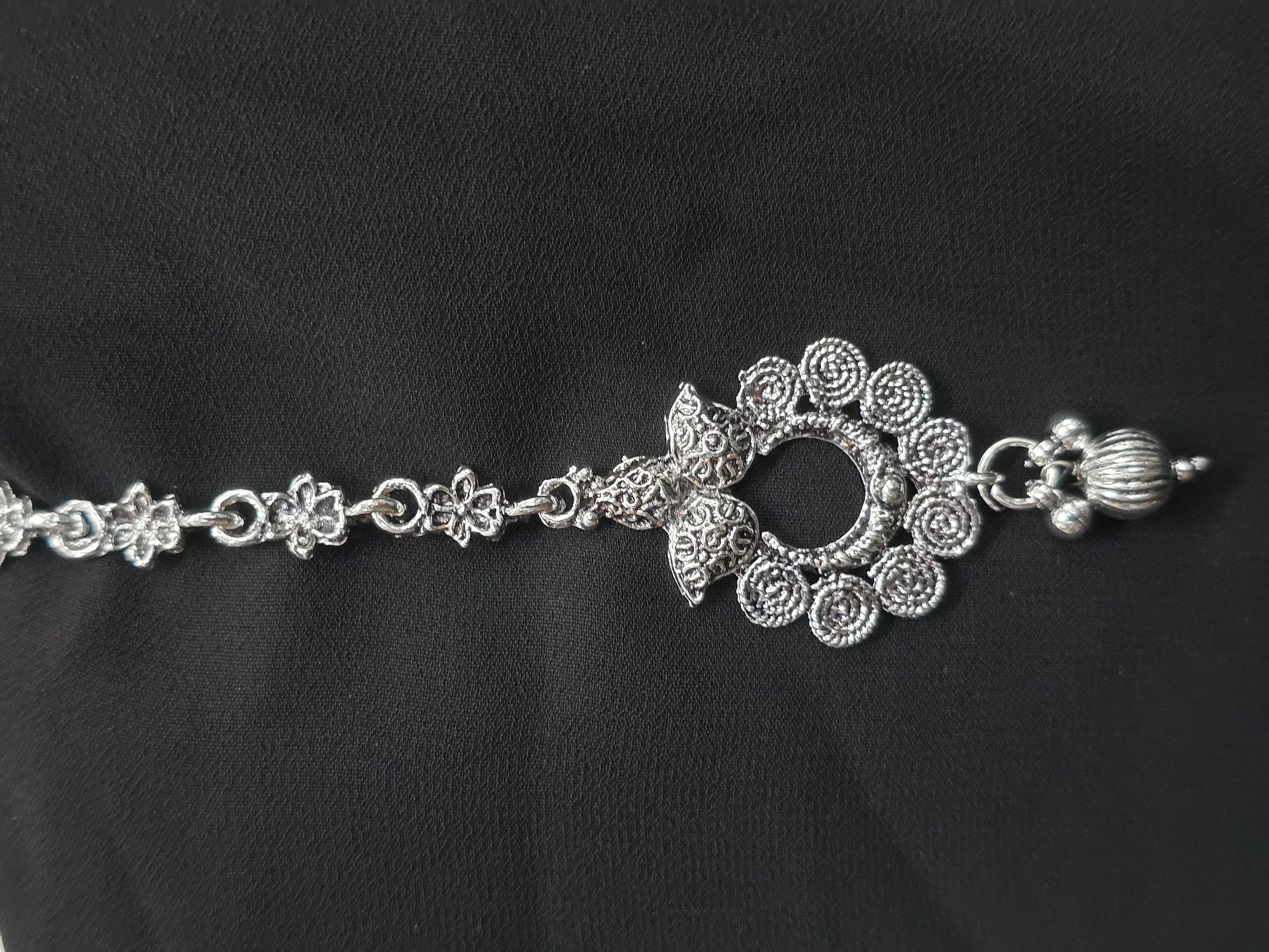 Silver Oxidised Netti Chutti - Astra by Ash 