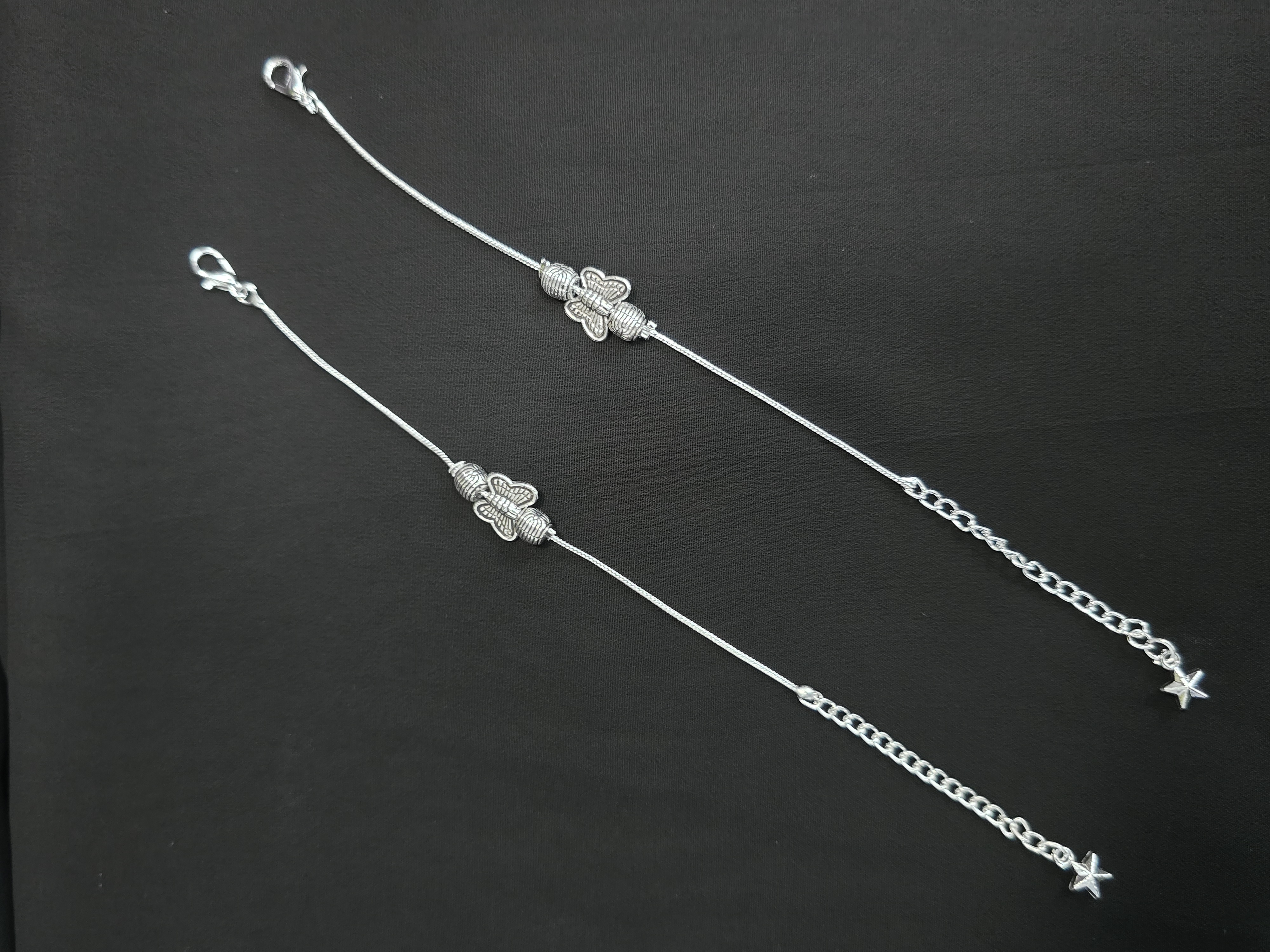 Silver Butterfly Anklet - Astra by Ash 