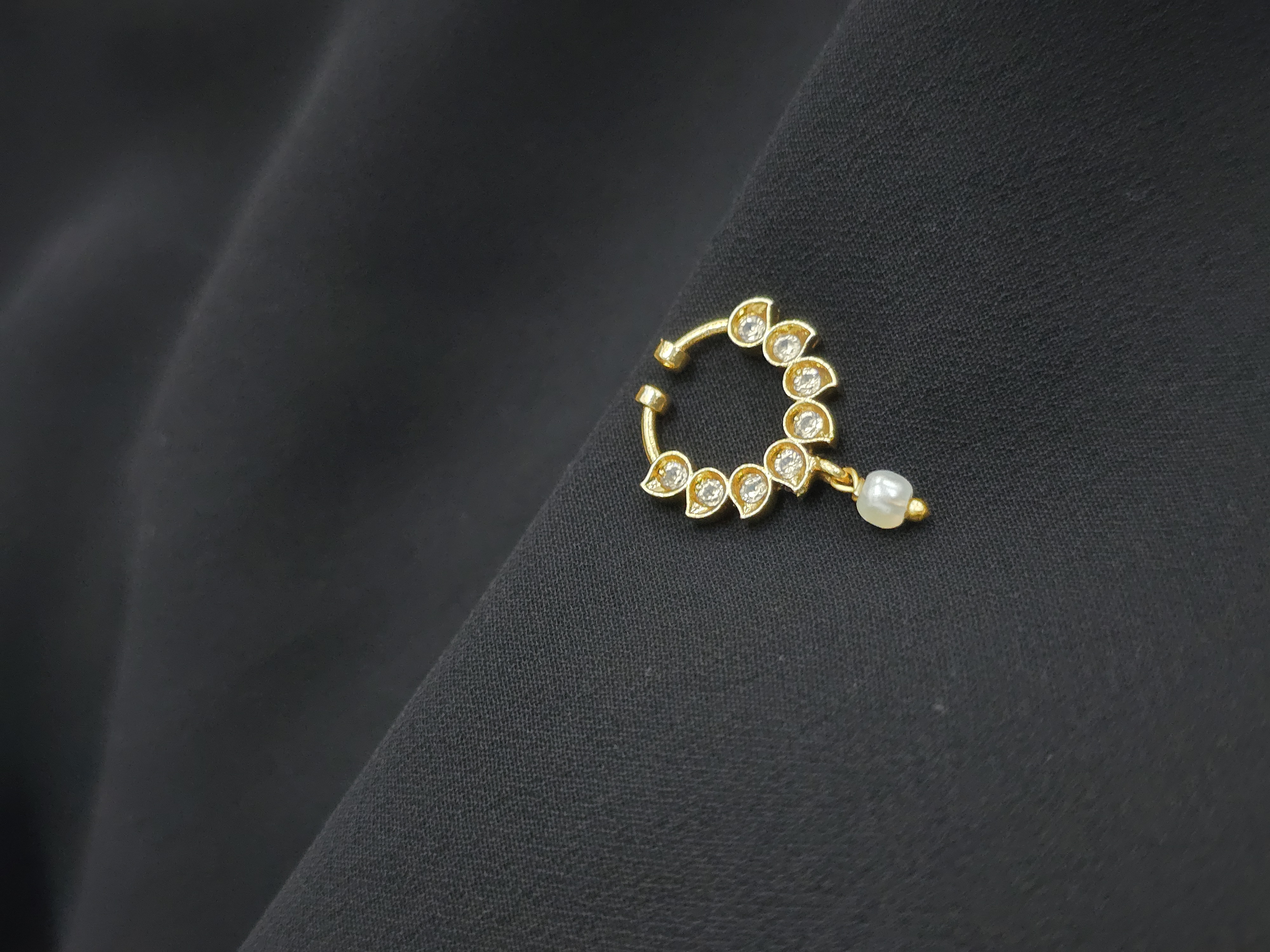 Pearl Petal Septum Ring - Astra by Ash 