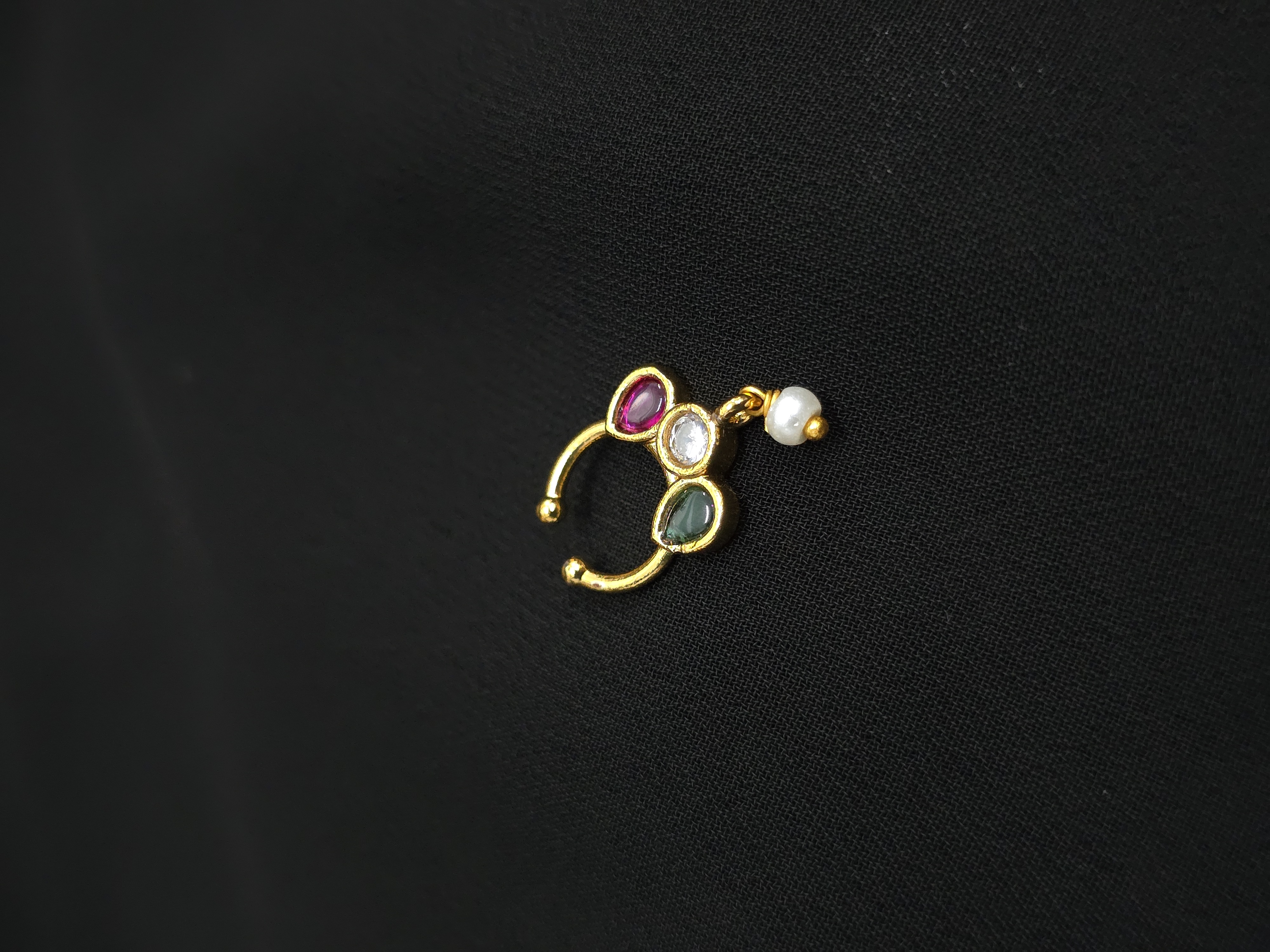 Triveni Stone Septum Ring - Astra by Ash 