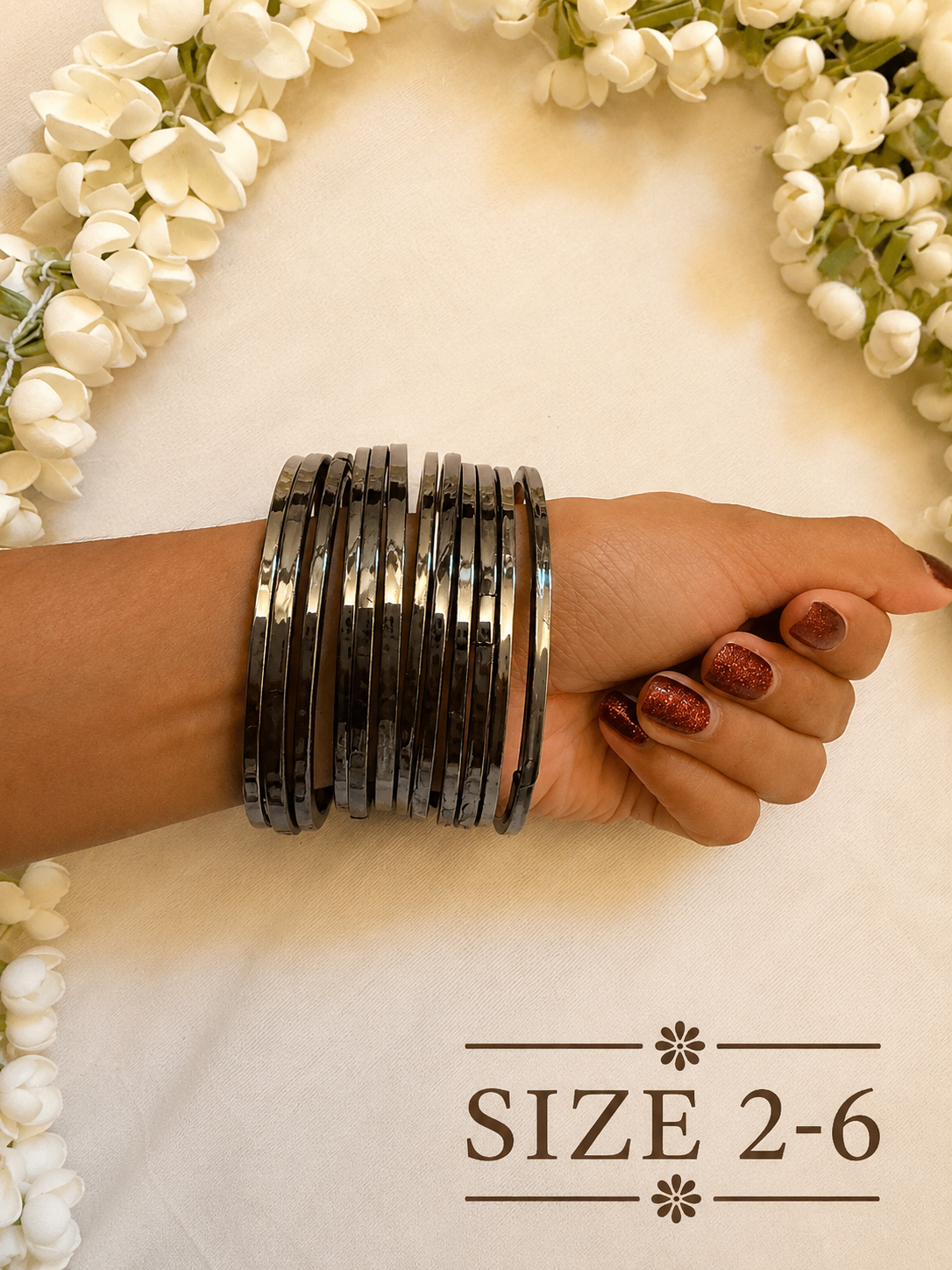 Midnight Glow Glass Bangles - Astra by Ash