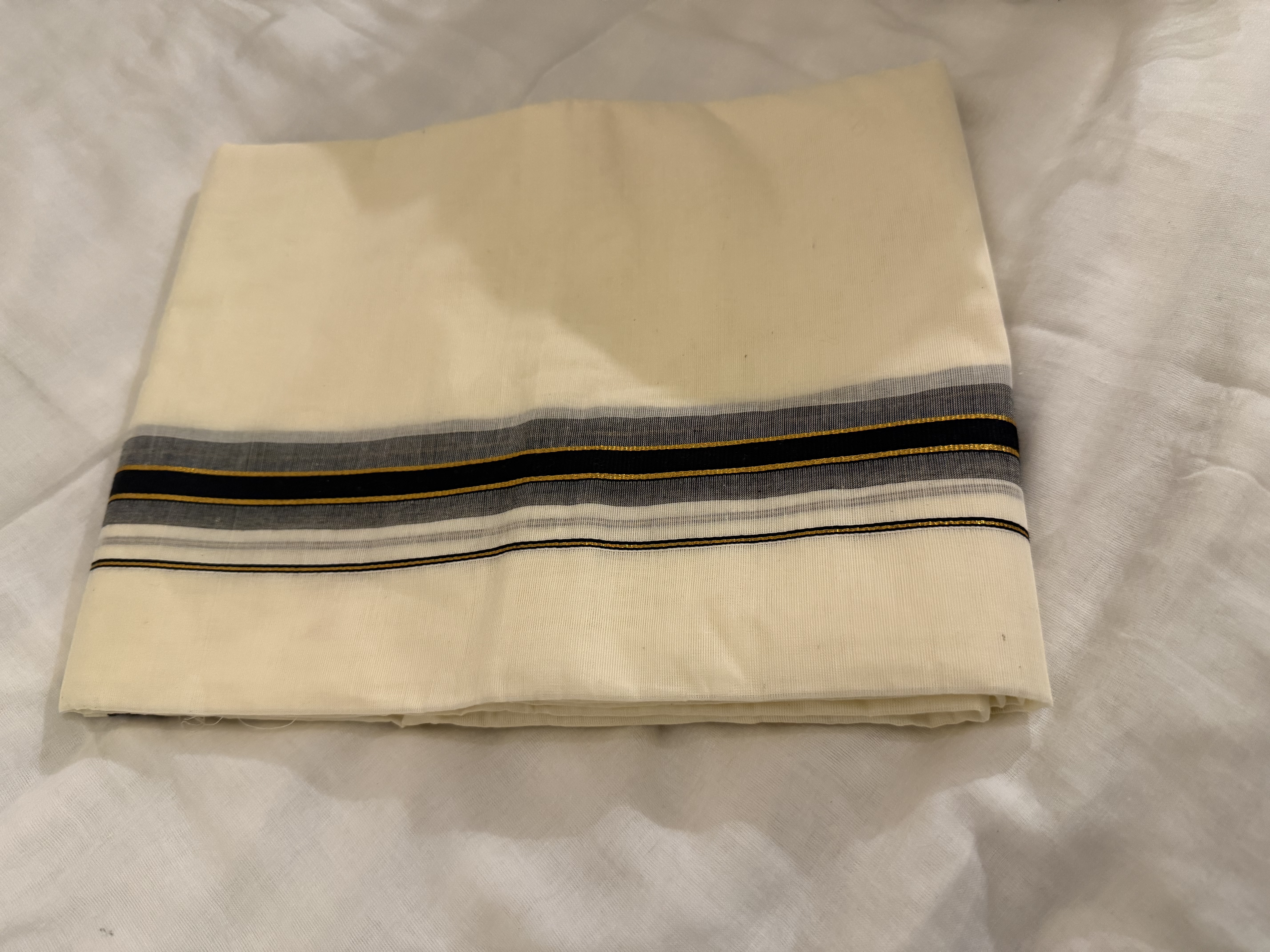 Black Kasavu Double Mundu