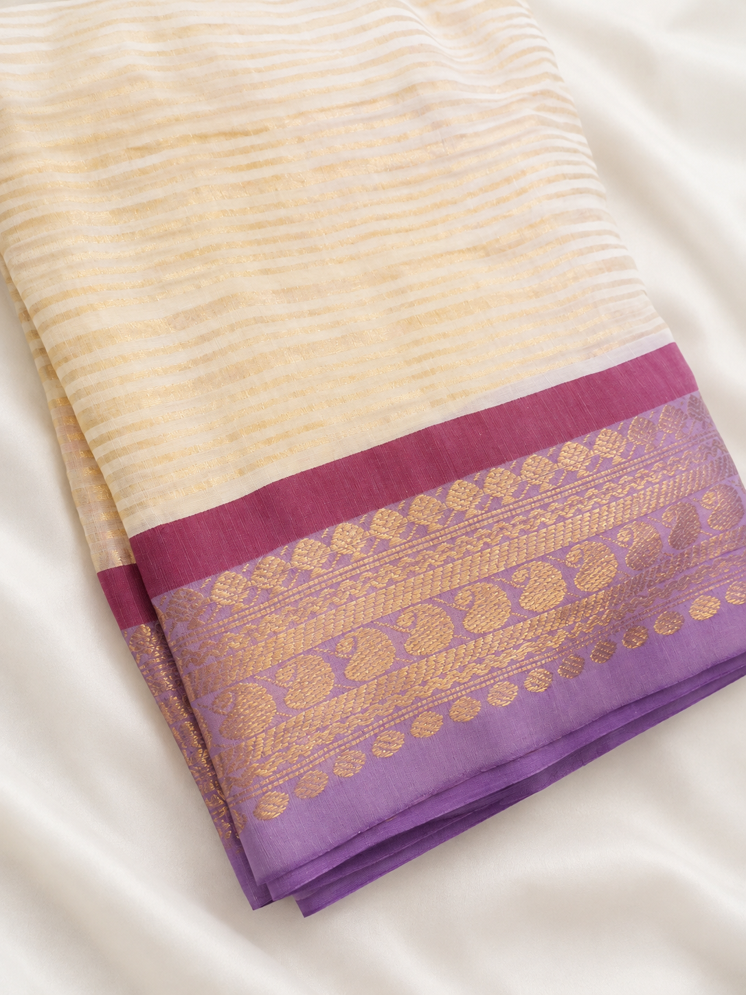 Lavender Grace Lightweight Ready-to-Wear Saree