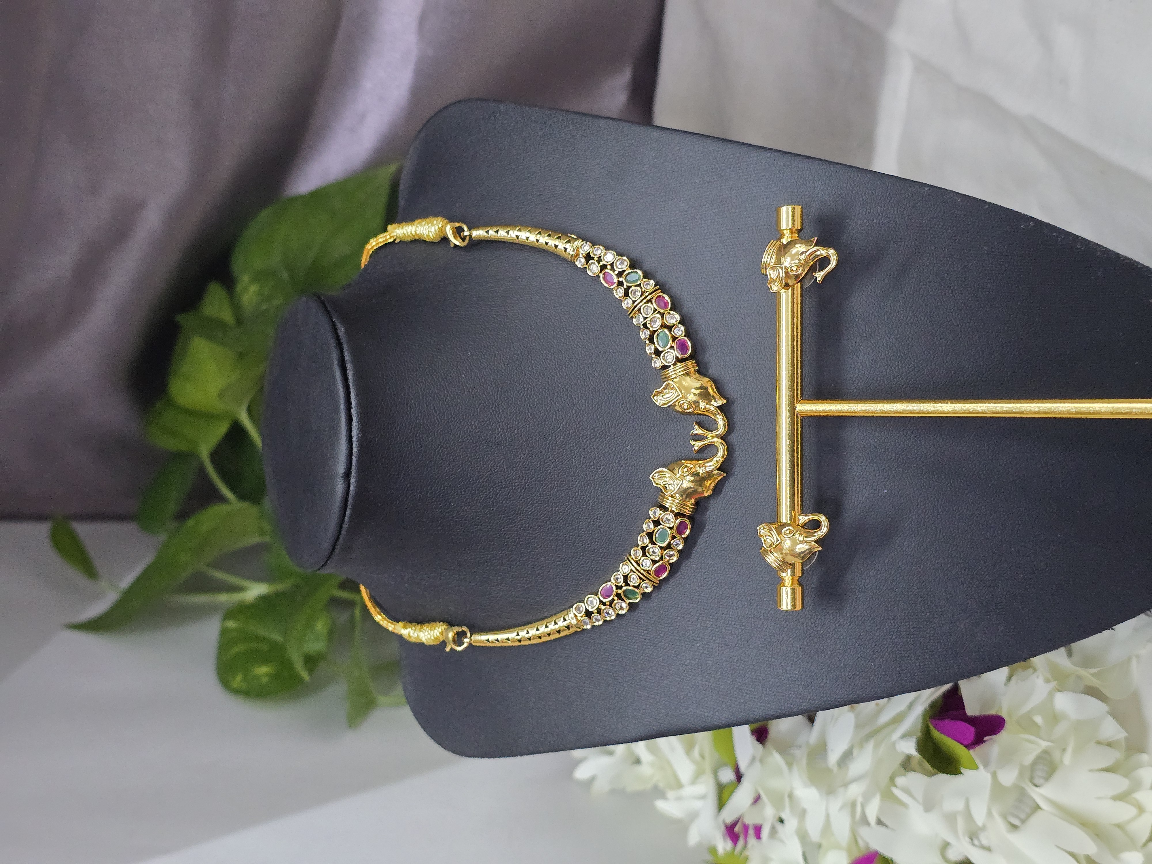 Elephant Temple Necklace Set - Astra by Ash 