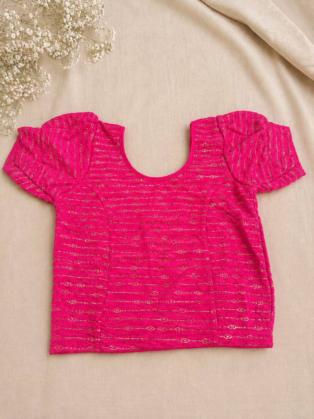 Pink Stretchable Blouse