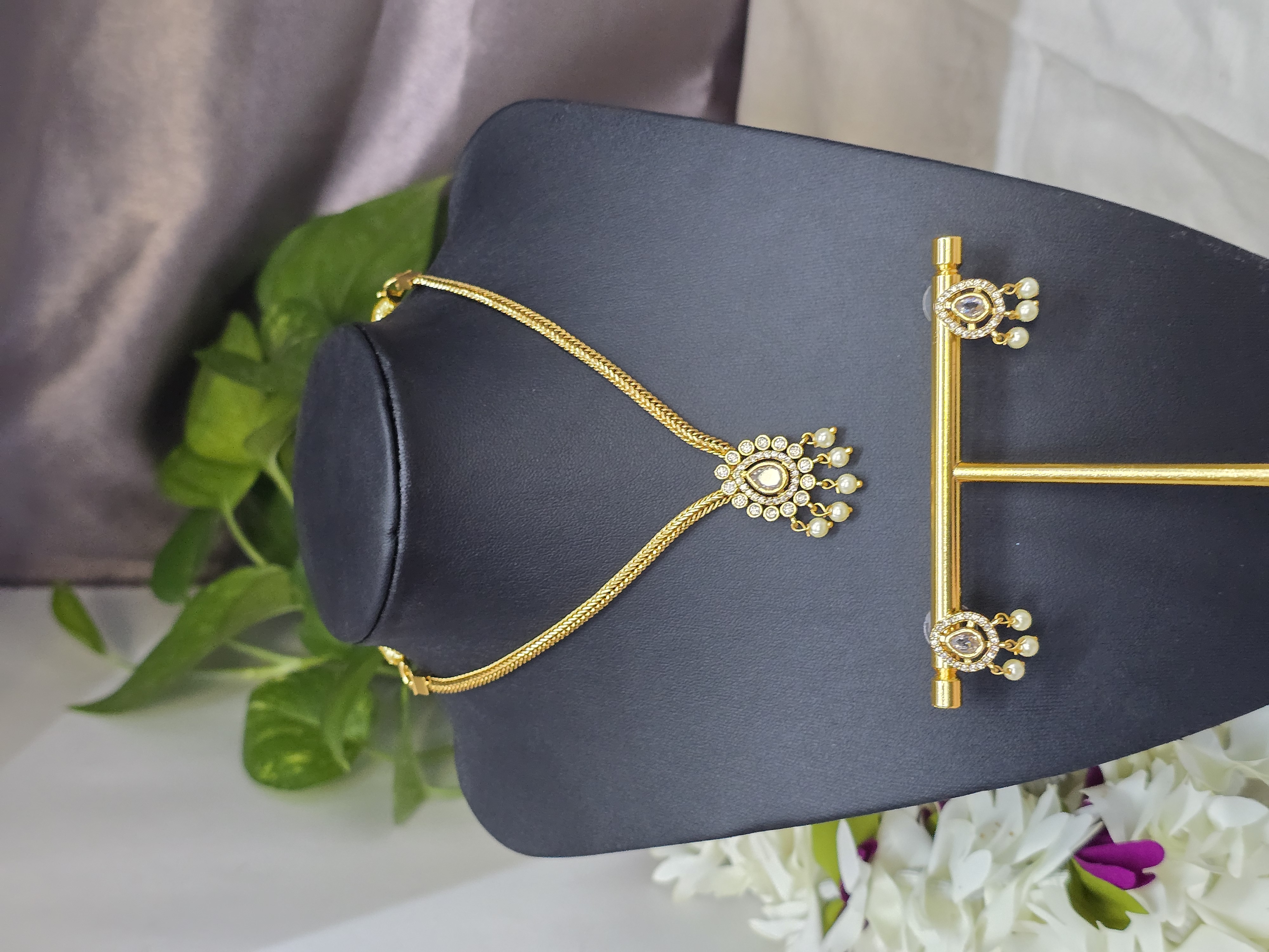 Noor Pearl Necklace Set - Astra by Ash 