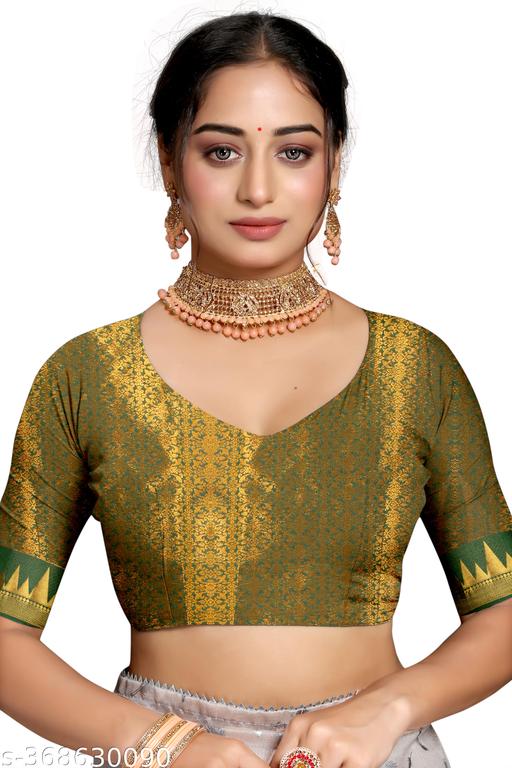 Banarasi silk saree with jacquard blouse - amamestyle