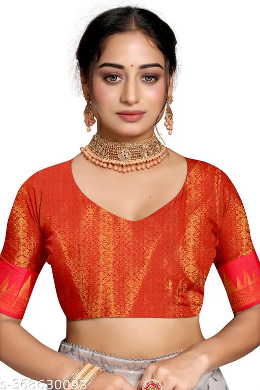 Banarasi silk saree with jacquard blouse - amamestyle