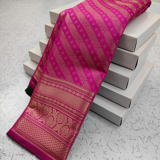 Get This New Arrivals Leheriya Design Brocade Pattu Silk Saree With Contrast Antique Zari Woven Pallu & Blouse Piece - amamestyle