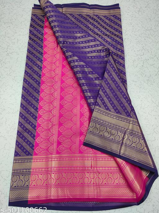 Get This New Arrivals Leheriya Design Brocade Pattu Silk Saree With Contrast Antique Zari Woven Pallu & Blouse Piece - amamestyle