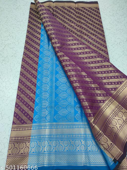 Get This New Arrivals Leheriya Design Brocade Pattu Silk Saree With Contrast Antique Zari Woven Pallu & Blouse Piece - amamestyle