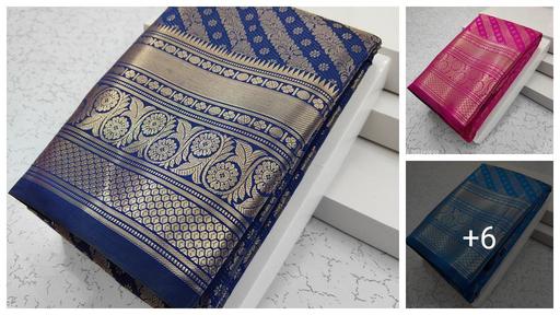 Get This New Arrivals Leheriya Design Brocade Pattu Silk Saree With Contrast Antique Zari Woven Pallu & Blouse Piece