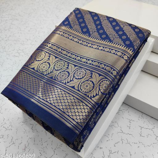 Get This New Arrivals Leheriya Design Brocade Pattu Silk Saree With Contrast Antique Zari Woven Pallu & Blouse Piece - amamestyle