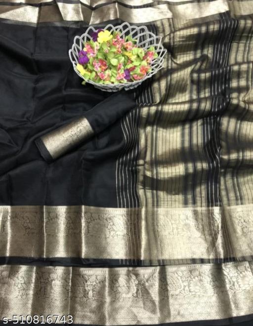 Organza Silk Saree  - amamestyle