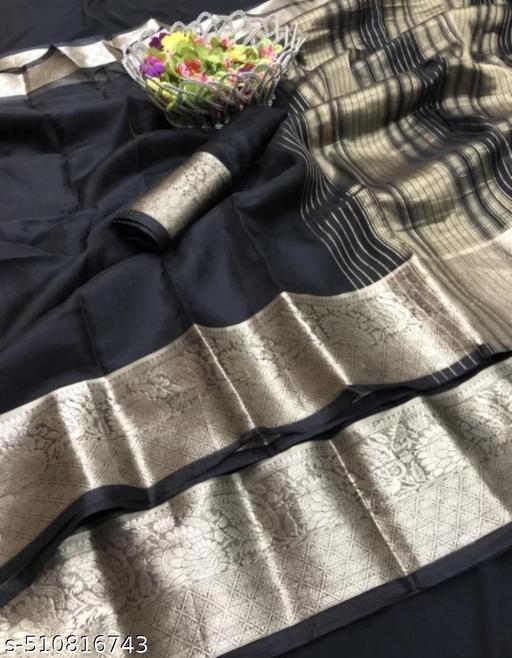 Organza Silk Saree  - amamestyle