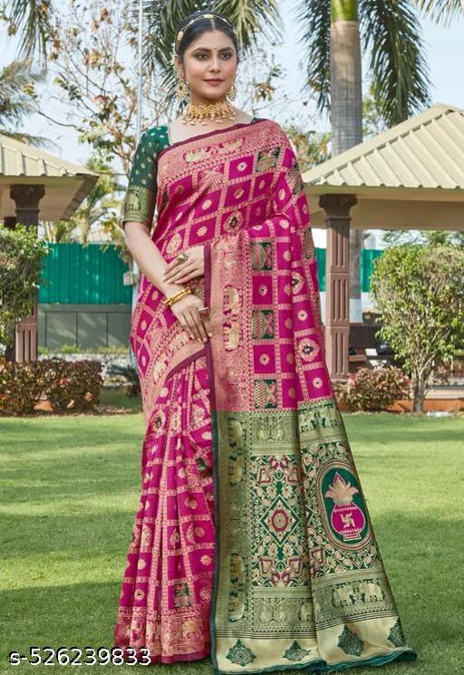 Riddhi Siddhii Creation Woven Kanjivaram Pink soft cotton Saree With Twirling Blouse Piece - amamestyle