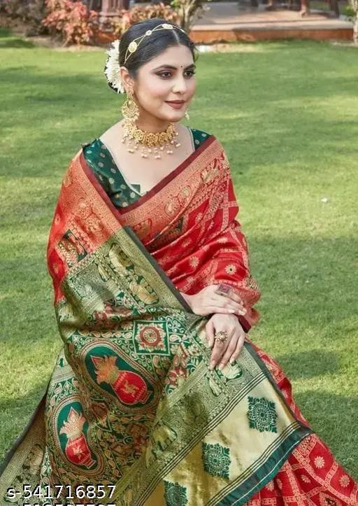 Woven Kanjivaram soft Cotton Saree With Twirling Blouse Piece - amamestyle