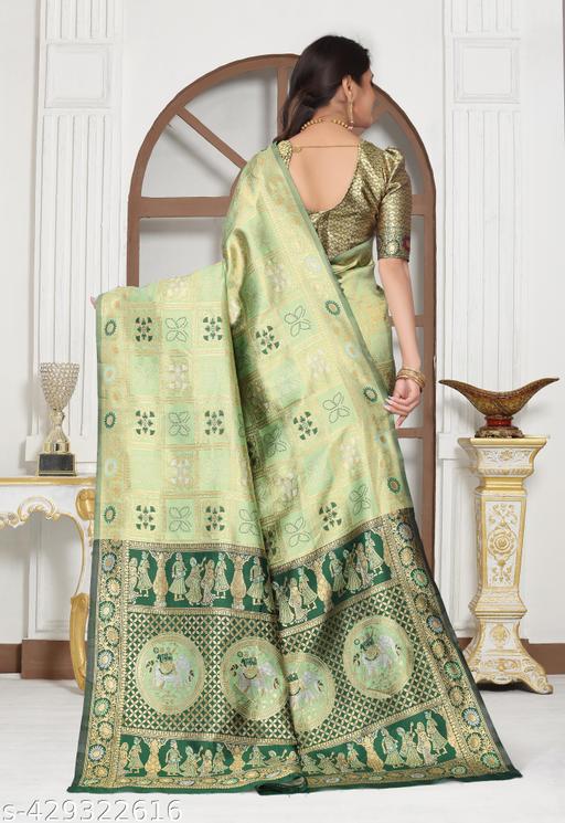 cotton silk jacquard with blouse - amamestyle