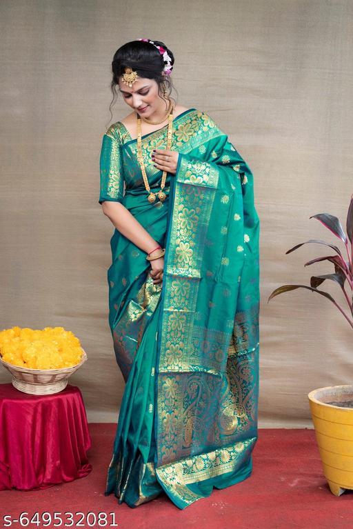 Fancy Banarasi Silk Saree For Women In Affordable Price - amamestyle