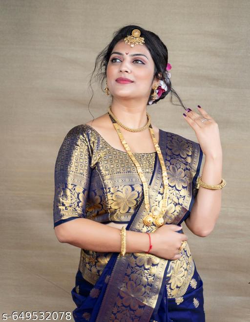 Fancy Banarasi Silk Saree For Women In Affordable Price - amamestyle