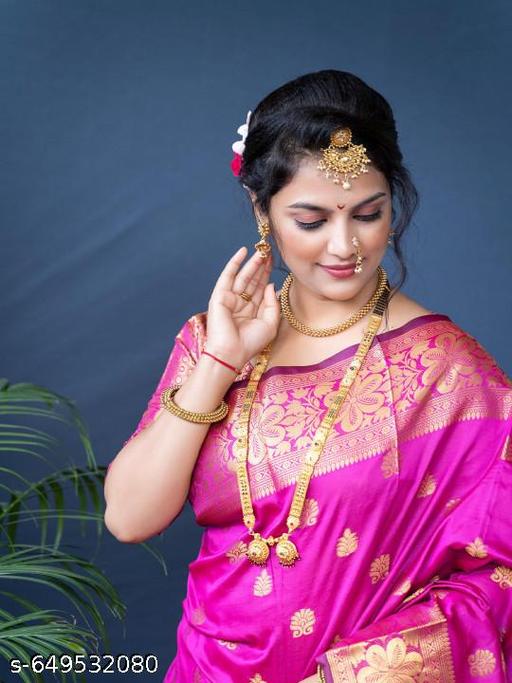 Fancy Banarasi Silk Saree For Women In Affordable Price - amamestyle