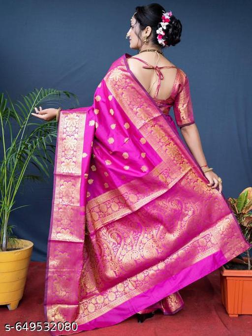 Fancy Banarasi Silk Saree For Women In Affordable Price - amamestyle