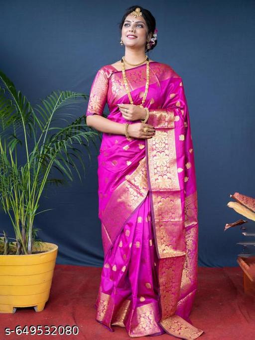 Fancy Banarasi Silk Saree For Women In Affordable Price - amamestyle