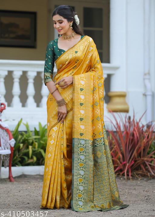 Cotton Silk Jacquard With Blouse - amamestyle