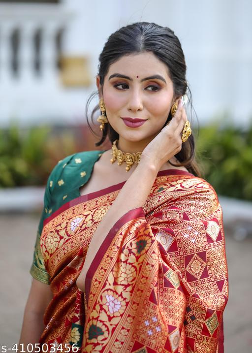 Cotton Silk Jacquard With Blouse - amamestyle