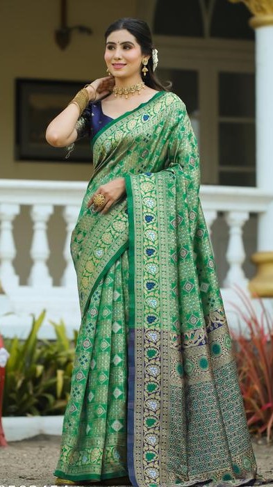 cotton silk jacquard with blouse