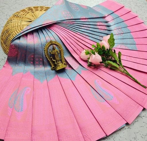 Beautiful Art Silk Jacquard Border Saree With Unstitched Running Blouse For Women Wedding Wear Party